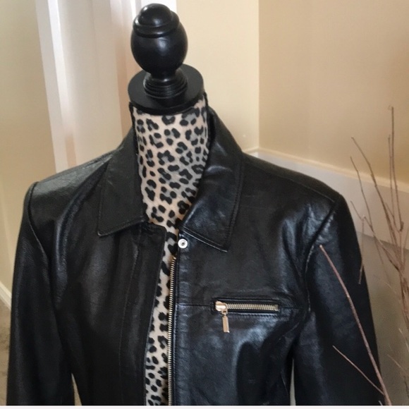 Giacca Genuine Leather Jacket Classic Black - Picture 2 of 6